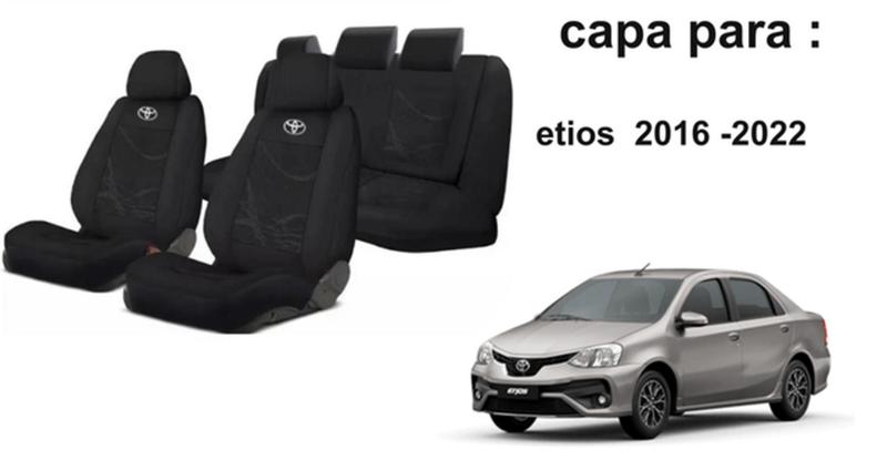 Imagem de Capas Personalizadas Tecido Etios 16-22 + Volante + Chaveiro