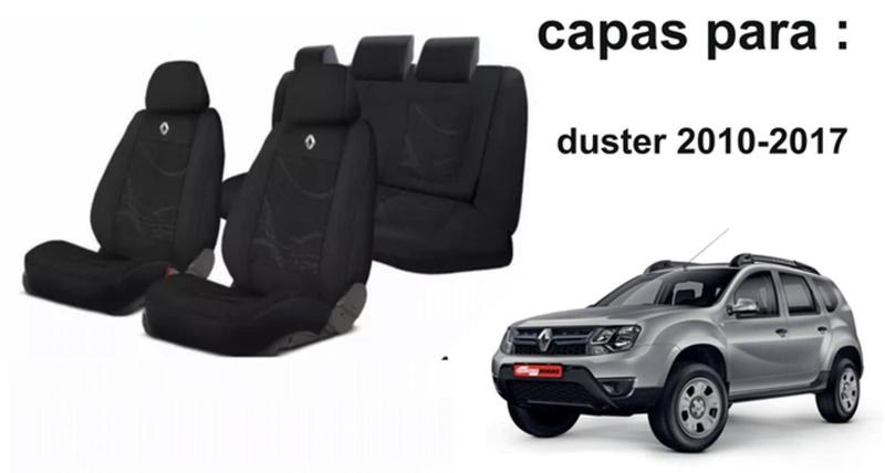 Imagem de Capas Tecido Premium Elegantes Duster 2010-2017 + Volante + Chaveiro