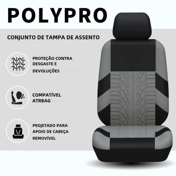 Imagem de Capas Universais para Assento de Carro - Conjunto Completo para SUV, Sedan e Van