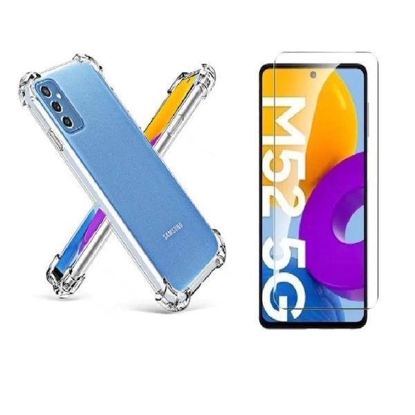 Imagem de Capinha Anti Queda + Película de Vidro Para Samsung Galaxy M52 (5G)