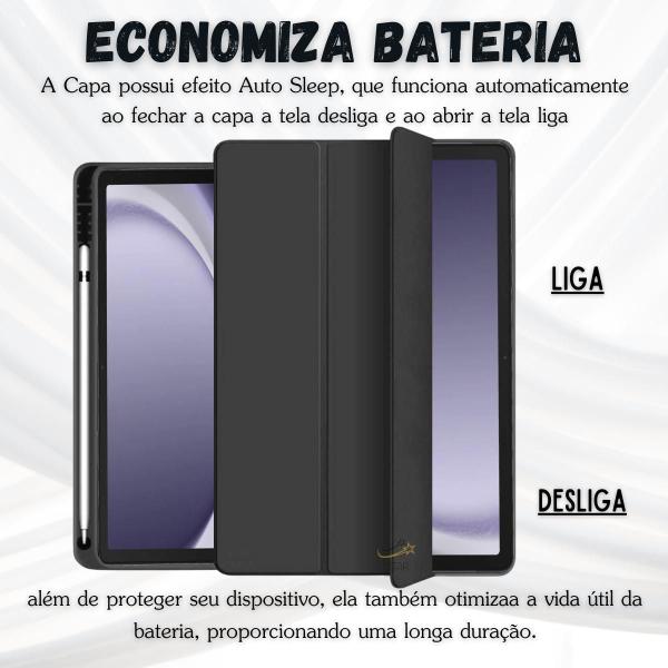 Imagem de Capinha + Caneta Touch Para Tablet Samsung A9+ 11 X210 X216