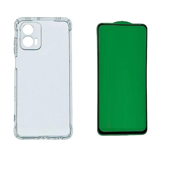 Imagem de Capinha Capa Case Silicone + Pelicula de Cerâmica 9d Para Moto G73