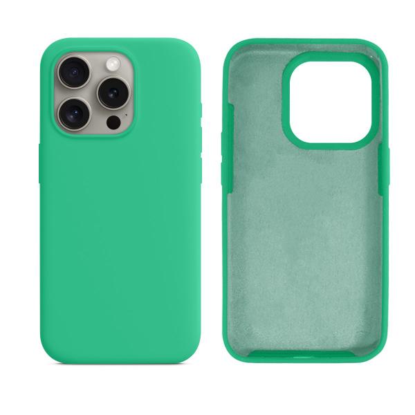 Imagem de Capinha Compatível com iPhone 15 Pro Silicone com Interior Aveludado Premium