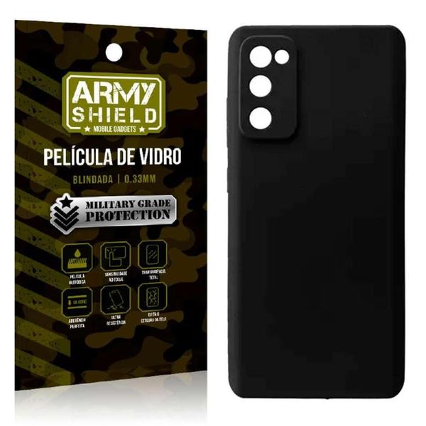 Imagem de Capinha Preta Samsung Galaxy S21 FE + Película 3D ArmyShield