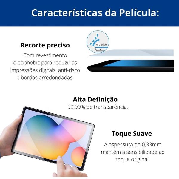 Imagem de Capinha Slot Caneta Acrílico + vidro Para Tab S6 Lite P619