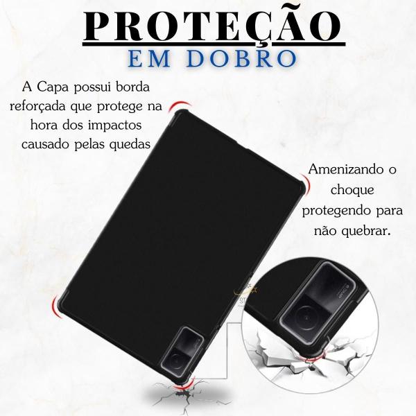 Imagem de Capinha Tpu Auto Sleep Xiaomi Redmi Pad 10.6 +Caneta Lavanda