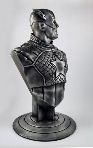 Imagem de Capitão América Busto Marvel Colecionável Decoração