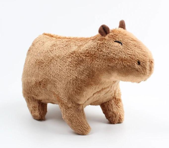 Imagem de Capivara De Pelucia Filó 30cm Antialérgico Fofinha Original