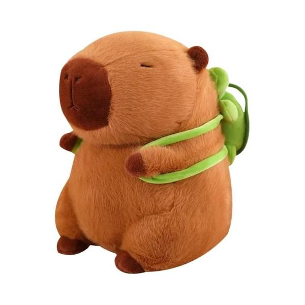 Imagem de Capivara de Pelúcia Fofa com Mochila - Brinquedo de Pelúcia para Presente