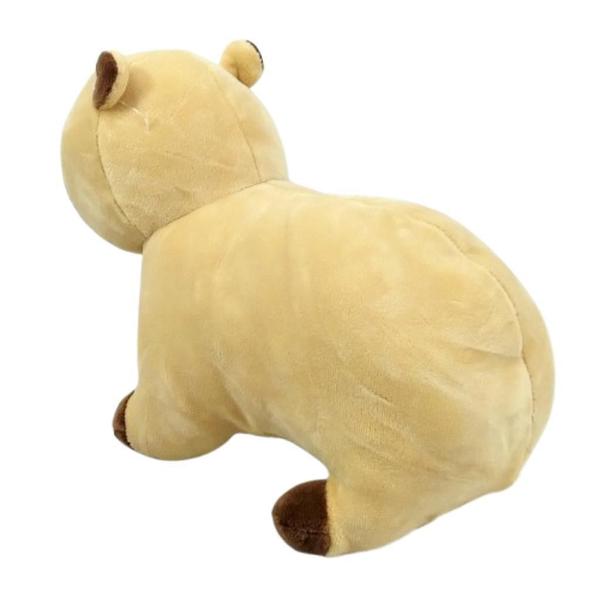 Imagem de Capivara Pelúcia Creme 22 Cm Comprimento Macia E Fofinha