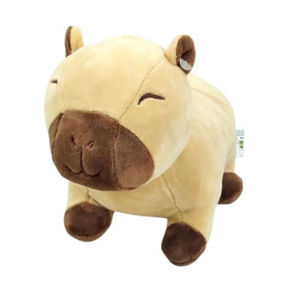 Imagem de Capivara Pelúcia Creme 22 Cm Comprimento Macia E Fofinha