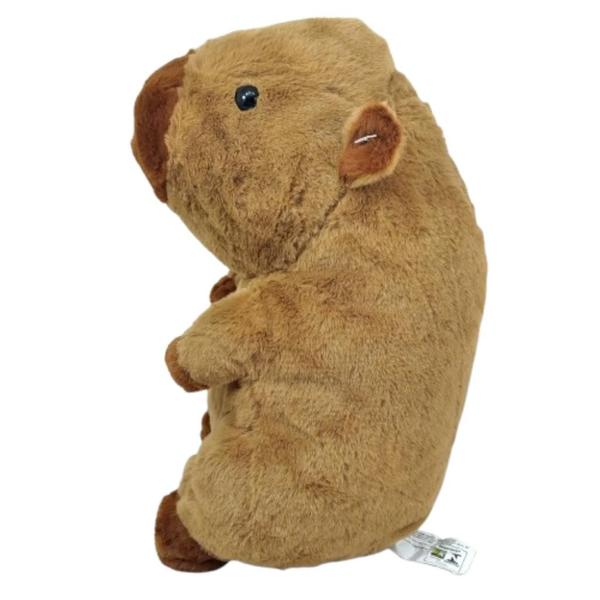 Imagem de Capivara Pelúcia Marrom 30 Cm Altura Fofinha Sentada