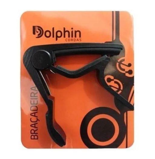 Capotraste /Braçadeira Violão, Guitarra - Preto Dolphin 6381 Imagem de Capotraste /Braçadeira Violão, Guitarra - Preto Dolphin 6381