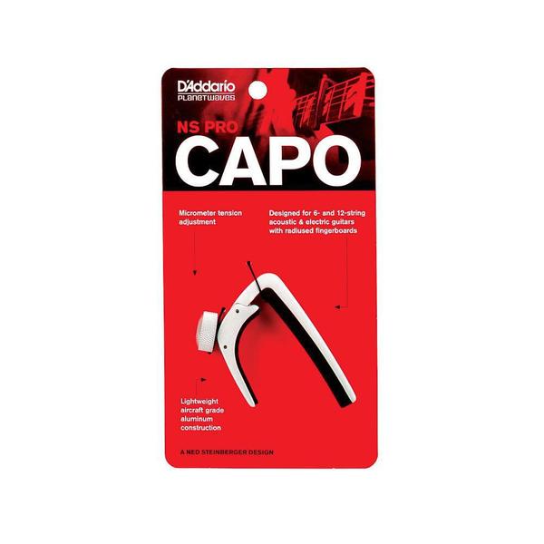 Capotraste NS Pro Capotraste Prata D'Addario PW-CP-02S - D'Addario Accessories Imagem de Capotraste NS Pro Capotraste Prata D'Addario PW-CP-02S