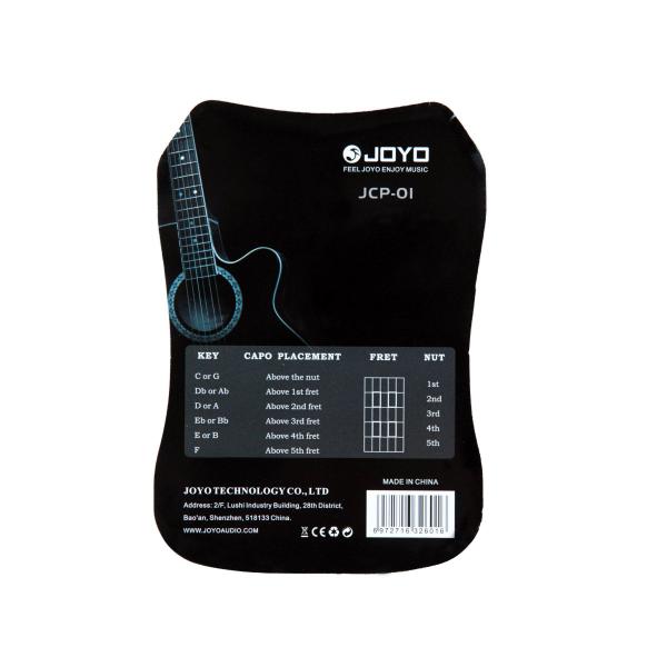 Capotraste Para Guitarra E Violão Joyo Na Cor Prata - JOYO TECHNOLOGY Imagem de Capotraste Para Guitarra E Violão Joyo Na Cor Prata