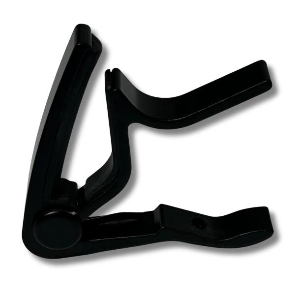 Capotraste para Violão Aço Metal Alumínio Preto Turbo Imagem de Capotraste para Violão Aço Metal Alumínio Preto Turbo