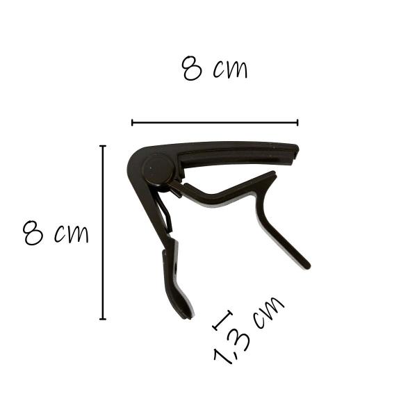 Capotraste Premium Resistente à ferrugem P/ Violão Guitarra - Saty Imagem de Capotraste Premium Resistente à ferrugem P/ Violão Guitarra