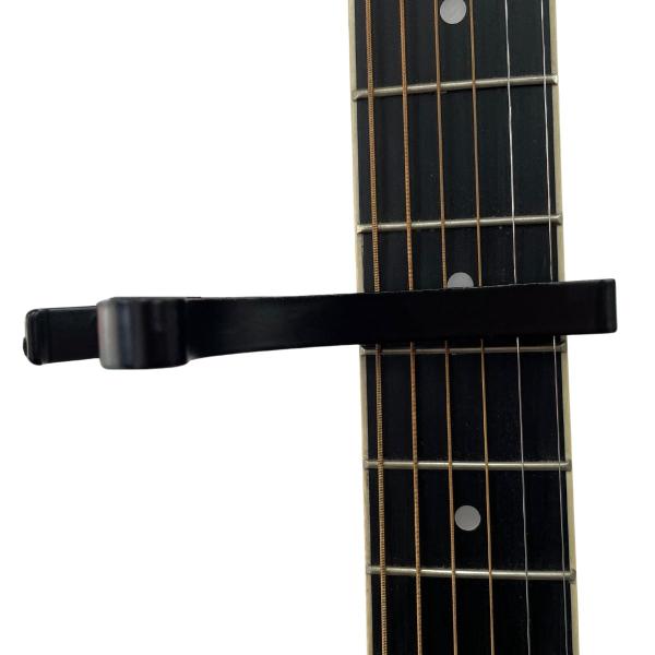 Imagem de Capotraste Preto Alumínio Braçadeira Violão Guitarra Pro 