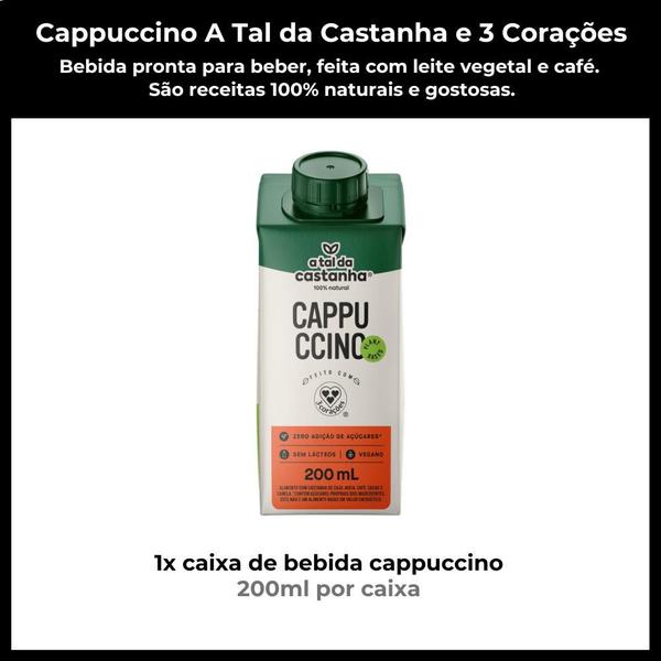 Cappuccino, A Tal da Castanha e 3 Corações, 200g Imagem de Cappuccino, A Tal da Castanha e 3 Corações, 200g