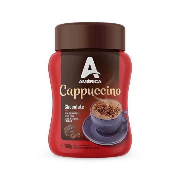 Imagem de CAPPUCCINO AMÉRICA CHOCOLATE POTE 200g