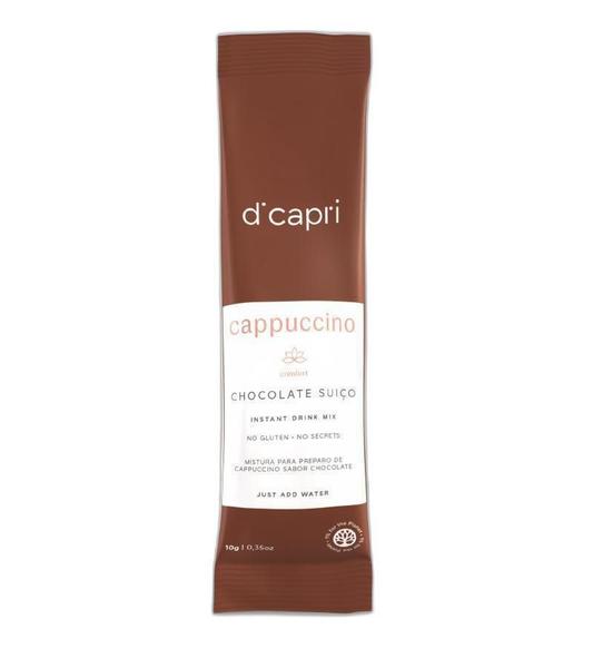 Cappuccino Chocolate Suiço Di Capri Sache 10G - 25 Unidades Imagem de Cappuccino Chocolate Suiço Di Capri Sache 10G - 25 Unidades