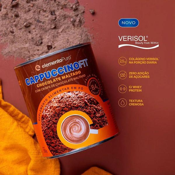 Imagem de Cappuccino Fit 200g Chocolate Maltado - Elemento Puro