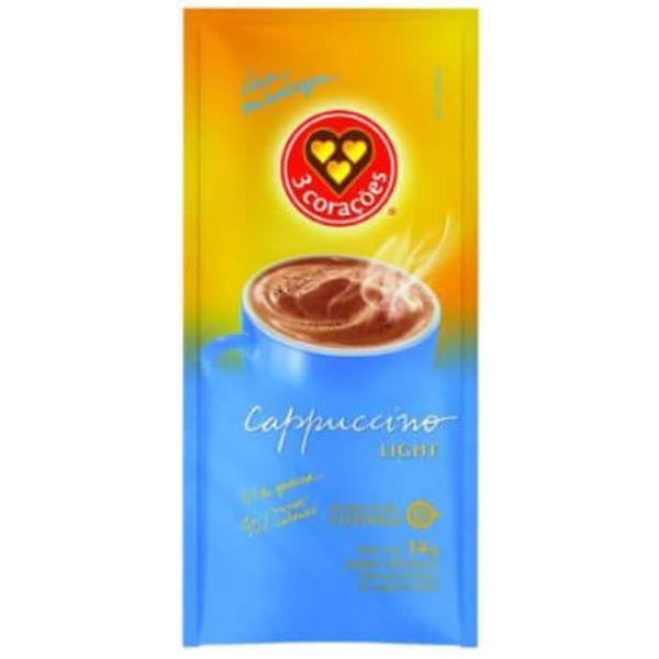 Imagem de Cappuccino Light 3 Corações Em Sachê 14G Atacado - 160 Und