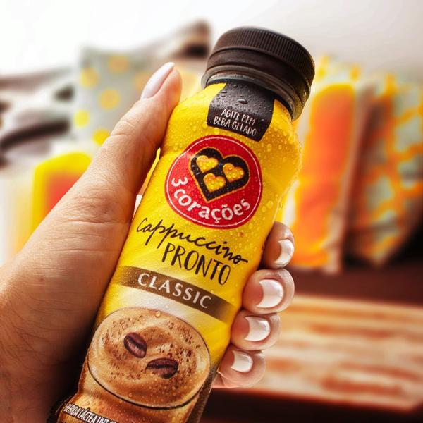 Cappuccino Pronto Classic Três Corações 260ml Imagem de Cappuccino Pronto Classic Três Corações 260ml