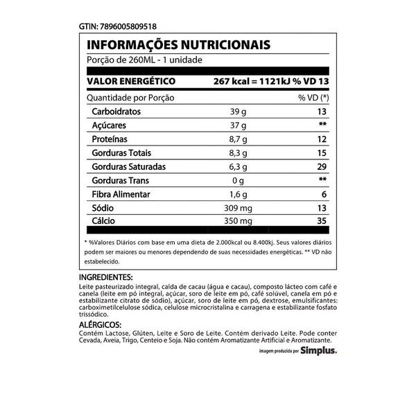 Cappuccino Pronto Classic Três Corações 260ml Imagem de Cappuccino Pronto Classic Três Corações 260ml