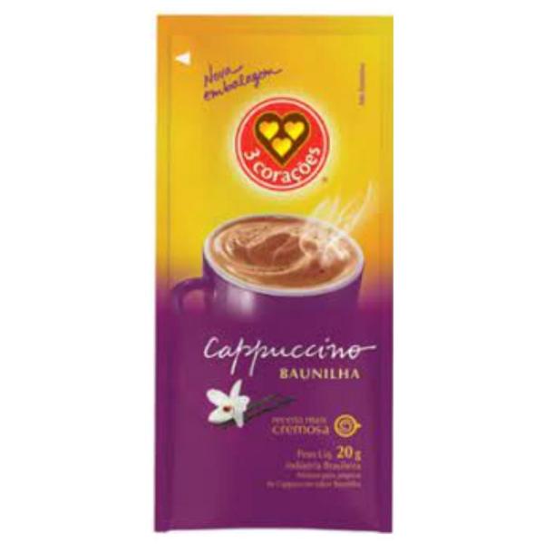 Imagem de Cappuccino Sache Chocolate Canela Baunilha 3 Corações- 30Und