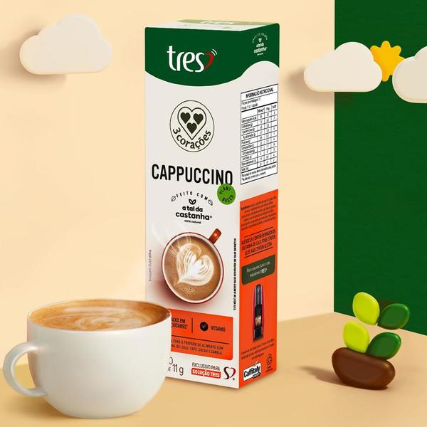 Imagem de Cappuccino Vegetal em Cápsulas 3 Corações A Tal da Castanha