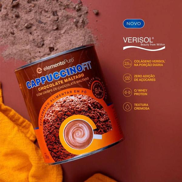 Imagem de Cappuccinofit Elemento Puro Café Solúvel com Whey e Verisol 200g