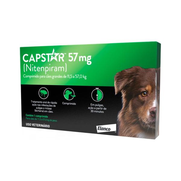 Imagem de Capstar 57mg Caixa 6 comprimidos Cães entre 11 e 57 kg