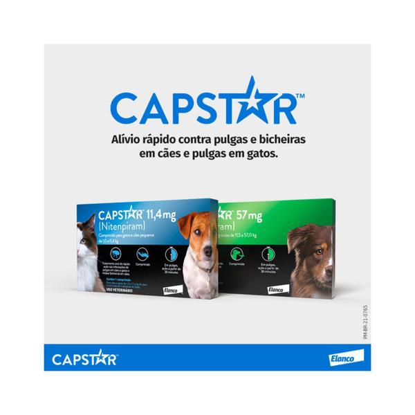 Imagem de Capstar Antipulgas para Cães  11,5 a 57 kg com 6 comprimidos