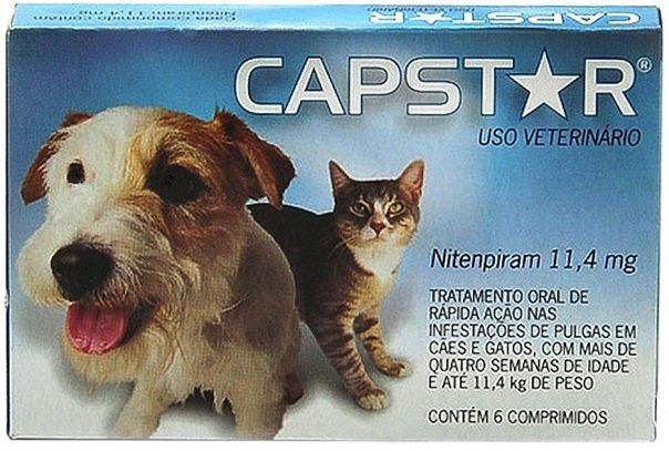 Imagem de Capstar Cães e Gatos 0Kg a 11Kg Pequeno Porte 6 Comprimidos - Elanco