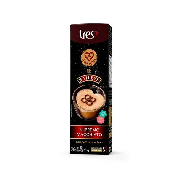 Imagem de Cápsula 3 Corações Baileys Supremo Macchiato 11g