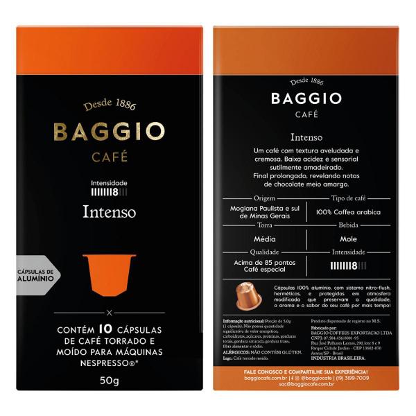 Imagem de Cápsula Cafe Expresso Baggio Aromas Para Cafeteira Nespresso