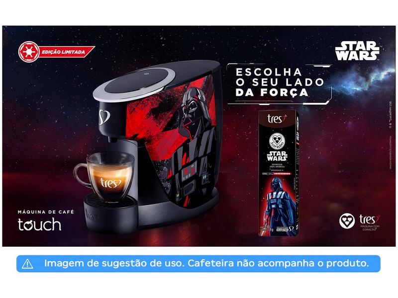 Imagem de Cápsula de Café Espresso Dark Side Tres Expresso 100% Arábica Star Wars Darth Vader 10 Cápsulas