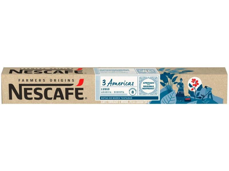 Imagem de Cápsula de Café Espresso Nescafé Arábica Americas - Farmers Origins 10 Cápsulas