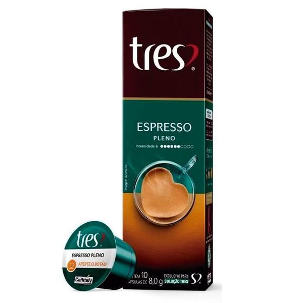 Cápsula de Café Expresso TRES 3 Corações, Pleno - Embalagem com 10 Unidades Imagem de Cápsula de Café Expresso TRES 3 Corações, Pleno - Embalagem com 10 Unidades