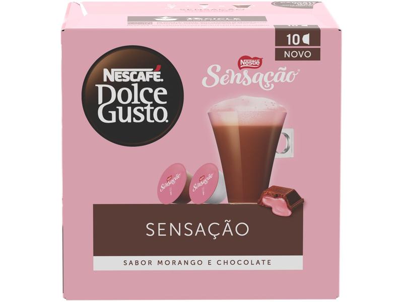 Cápsula de Café Morango com Chocolate Dolce Gusto Lungo Sensação 10 Cápsulas Cápsula de Café Morango com Chocolate Dolce Gusto Lungo Sensação 10 Cápsulas
