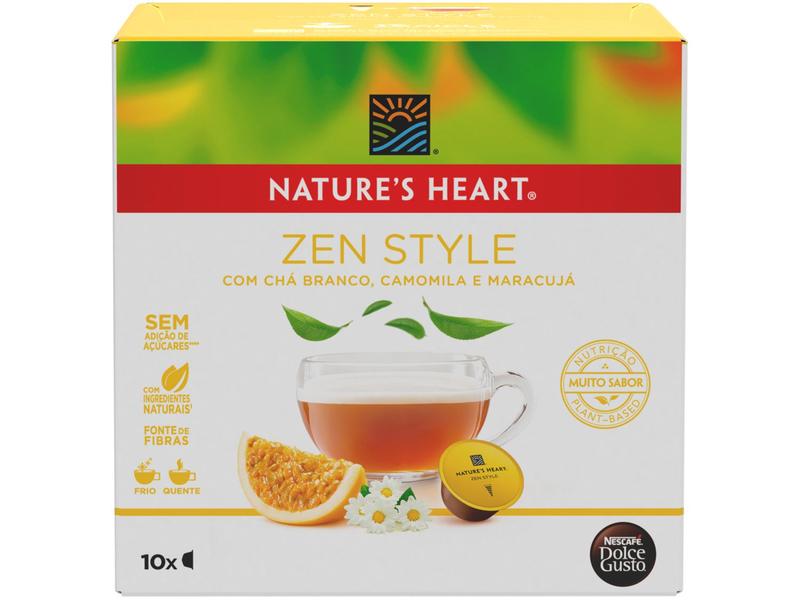 Imagem de Cápsula Dolce Gusto Zen Style Nature's Heart Chá Branco Camomila e Maracujá 10 Cápsulas