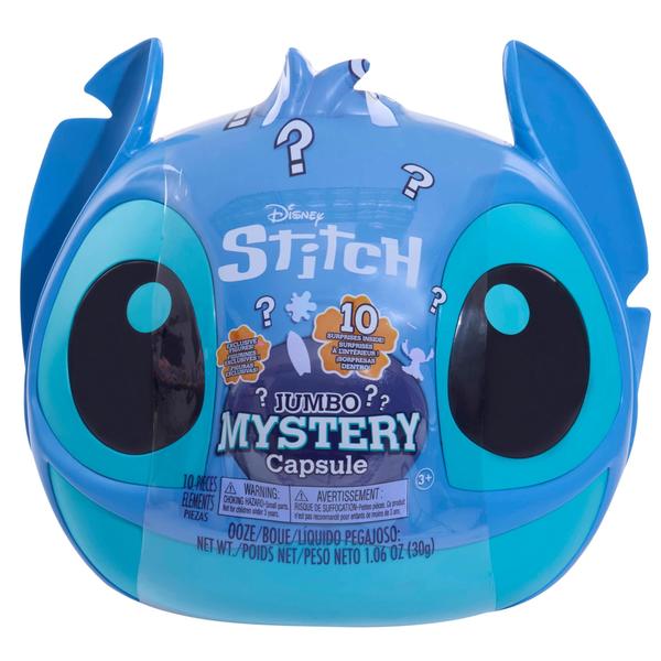 Imagem de Cápsula misteriosa Just Play Disney Stitch Jumbo com boneco de 23 cm