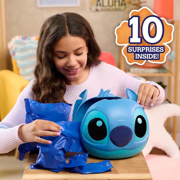 Imagem de Cápsula misteriosa Just Play Disney Stitch Jumbo com boneco de 23 cm