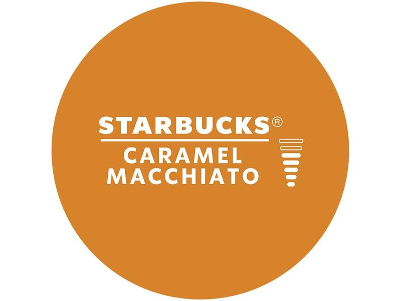 Imagem de Cápsula Nescafé Dolce Gusto Caramel Macchiato Starbucks Café com Leite 10 Cápsulas