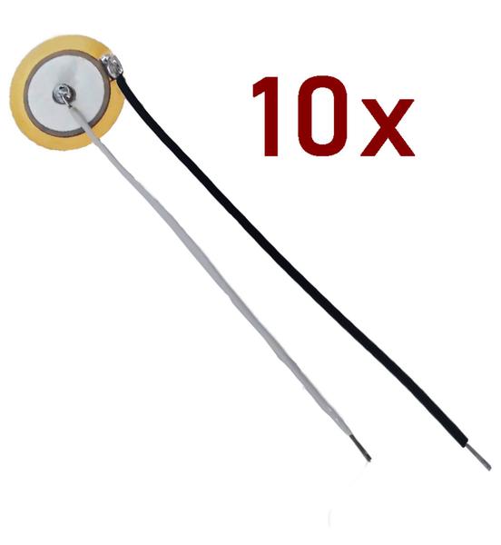 Imagem de Cápsula Piezoelétrica 20mm 2cm Pastilha Piezo Kit 10 Unidades 20 MM