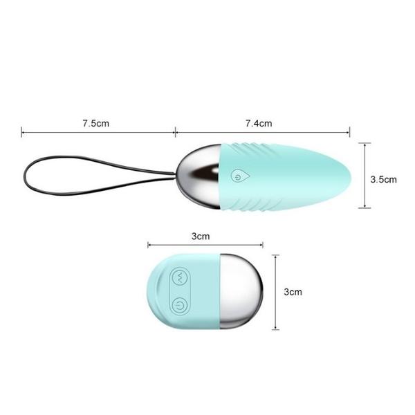 Imagem de Cápsula vibratória oval com controle remoto 10 Vibrações