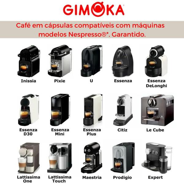 Imagem de Cápsulas Café Nespresso Café Gimoka Compatível 300 Capsulas.