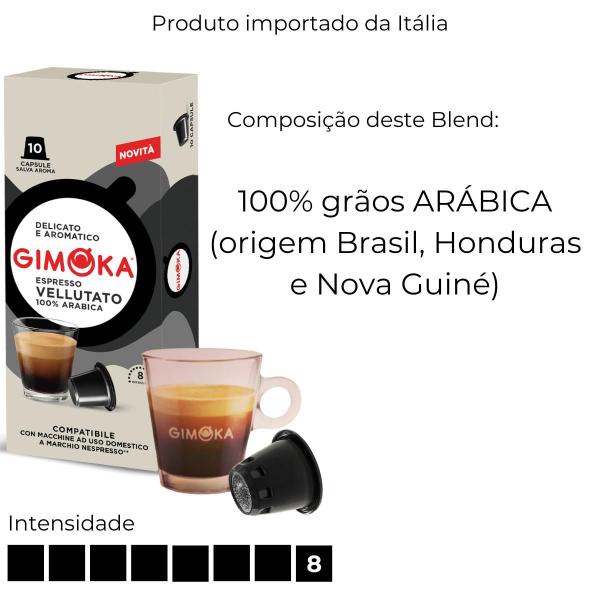 Imagem de Cápsulas Café Nespresso Café Gimoka Compatível 300 Capsulas.