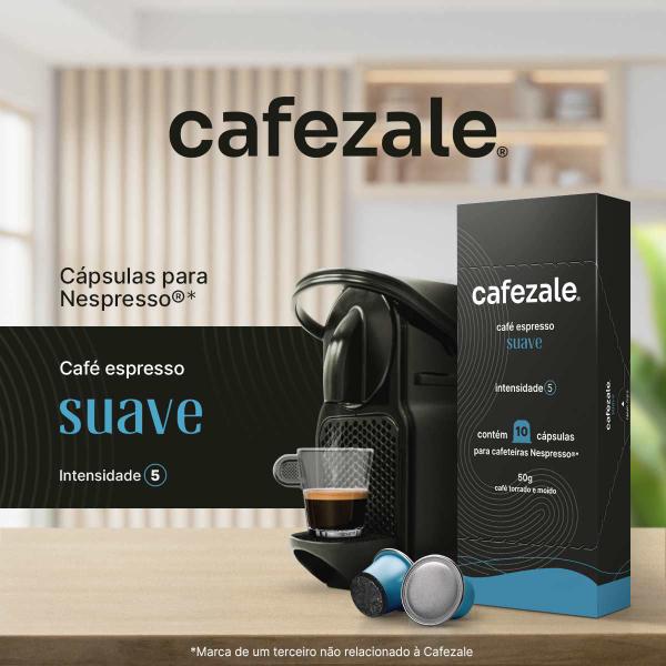Imagem de Cápsulas Compatíveis Nespresso Café Cafezale Suave